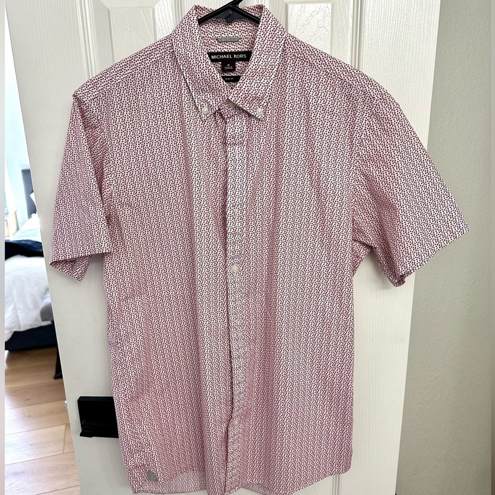 Michael Kors Short Sleeve Dress Shirt